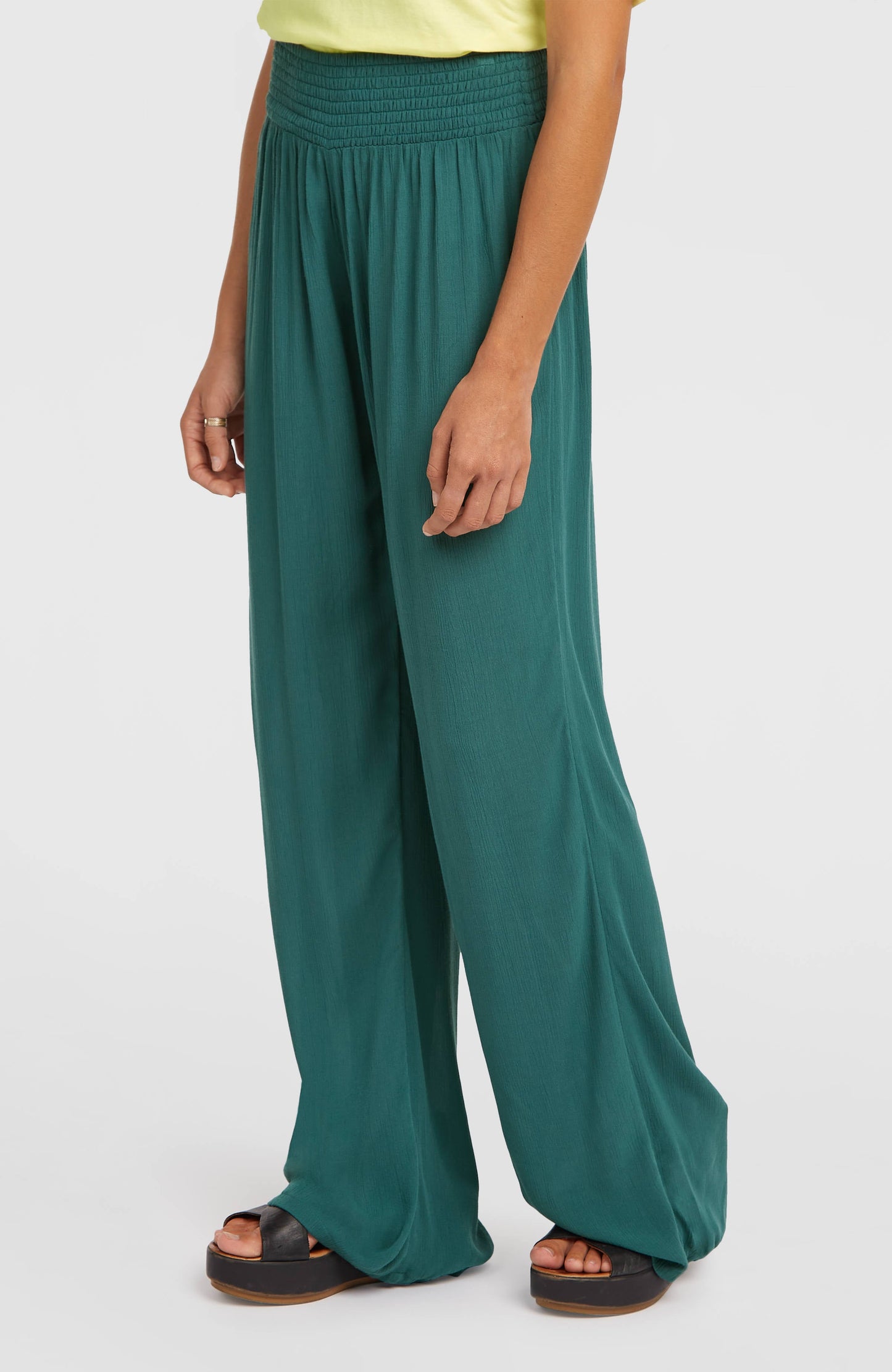 Johnny Smocked Waist Pants Women Botanical Heat