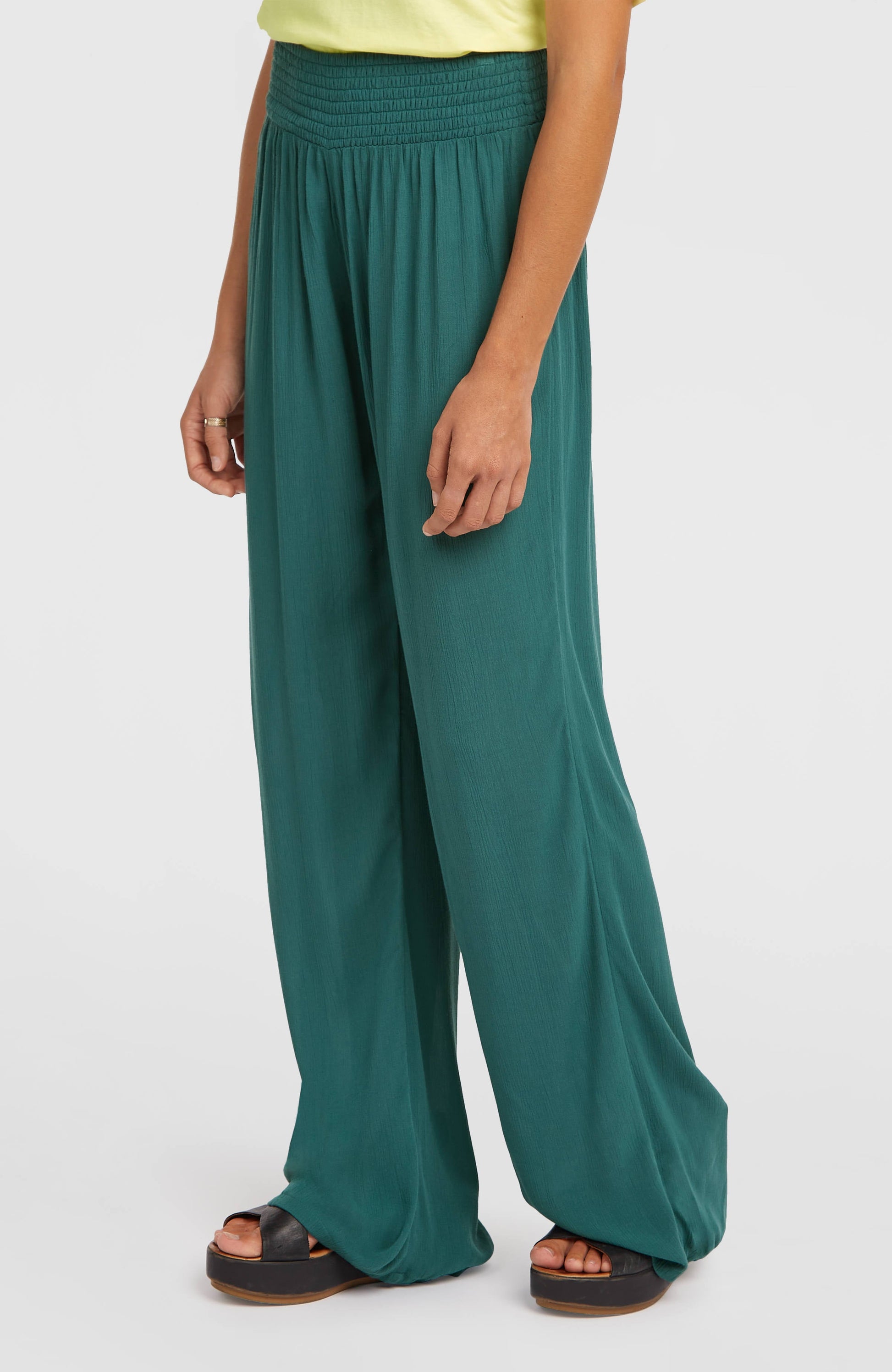 Johnny Smocked Waist Pants Women Botanical Heat