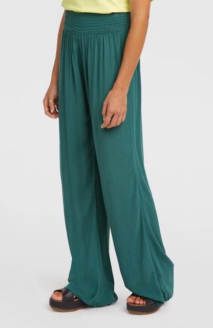 Johnny Smocked Waist Pants Women Botanical Heat