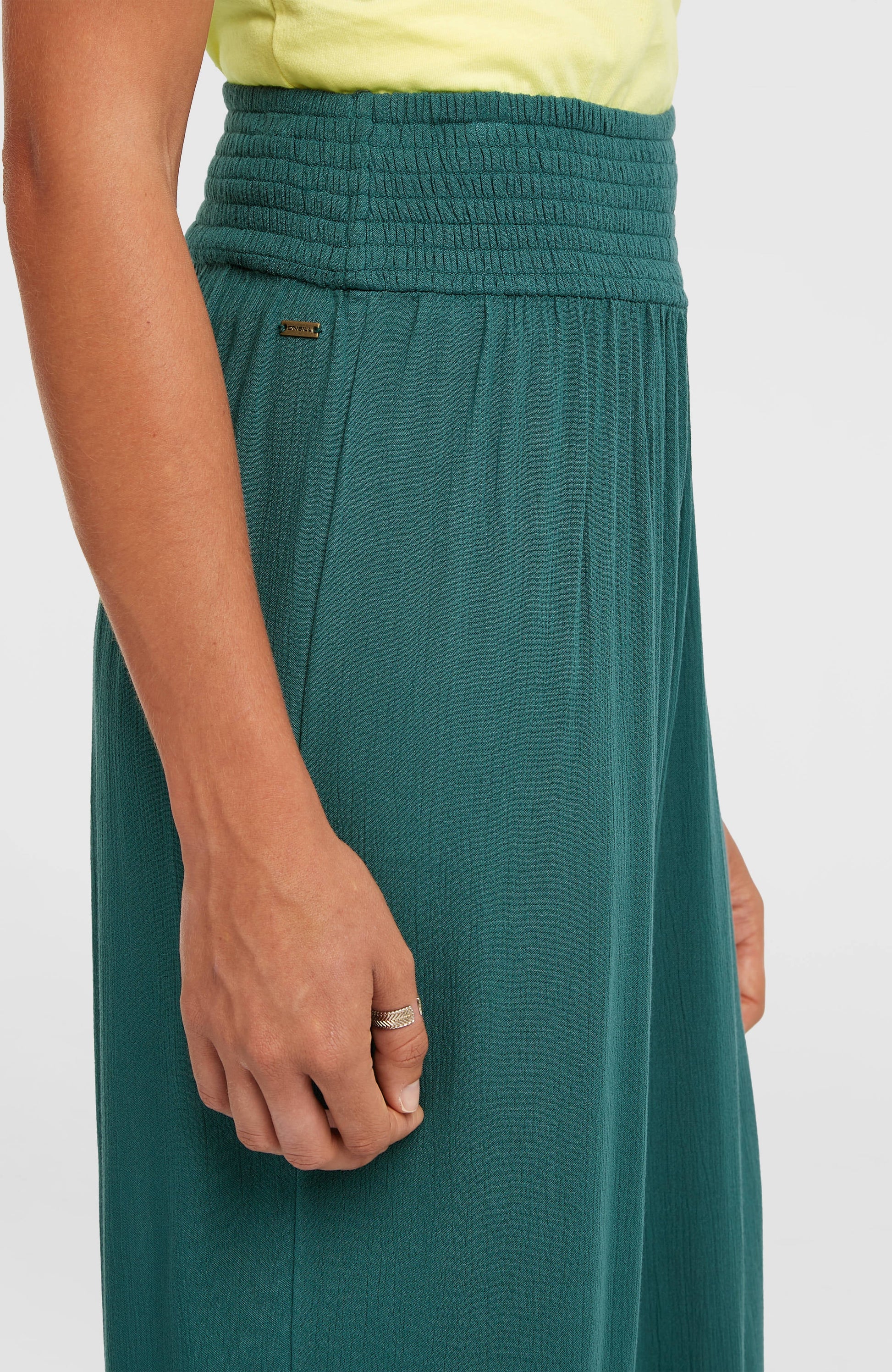 Johnny Smocked Waist Pants Women Botanical Heat