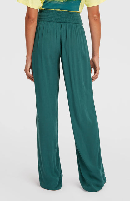 Johnny Smocked Waist Pants Women Botanical Heat