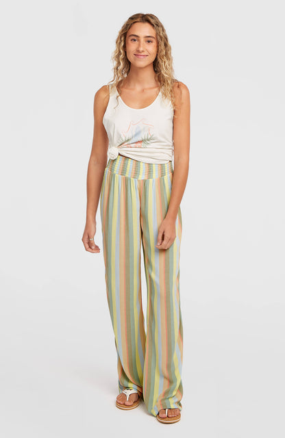Johnny Smocked Waist Pants Women Multi Must Haves Stripe