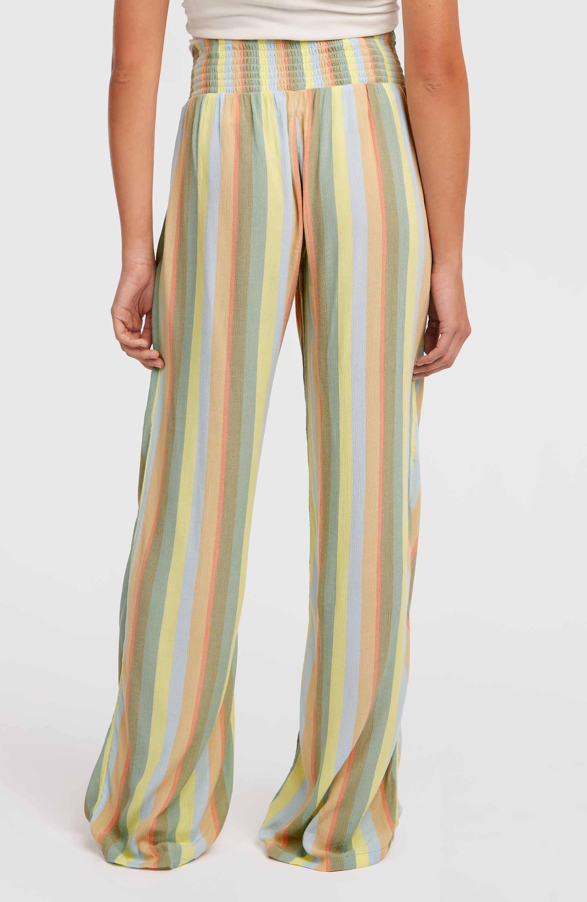 Johnny Smocked Waist Pants Women Multi Must Haves Stripe