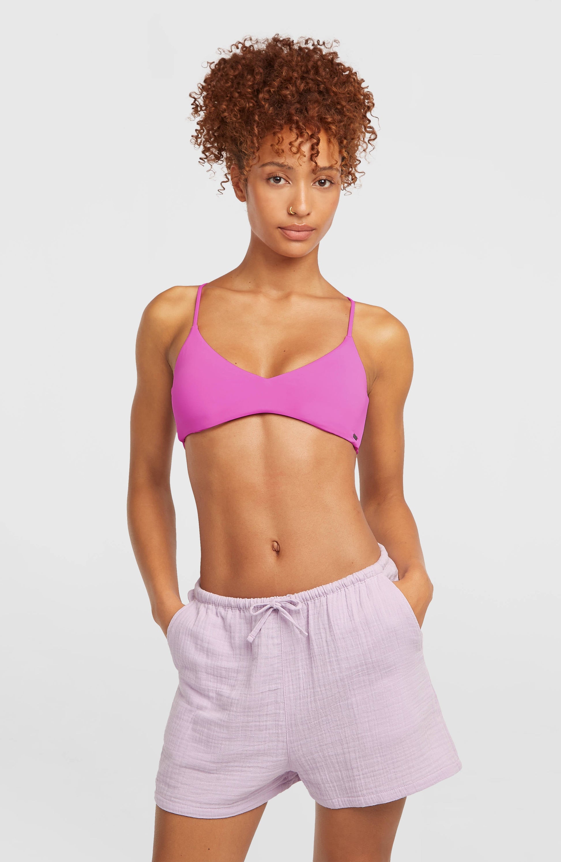 Brenda Structured Shorts Women Pale Lavender