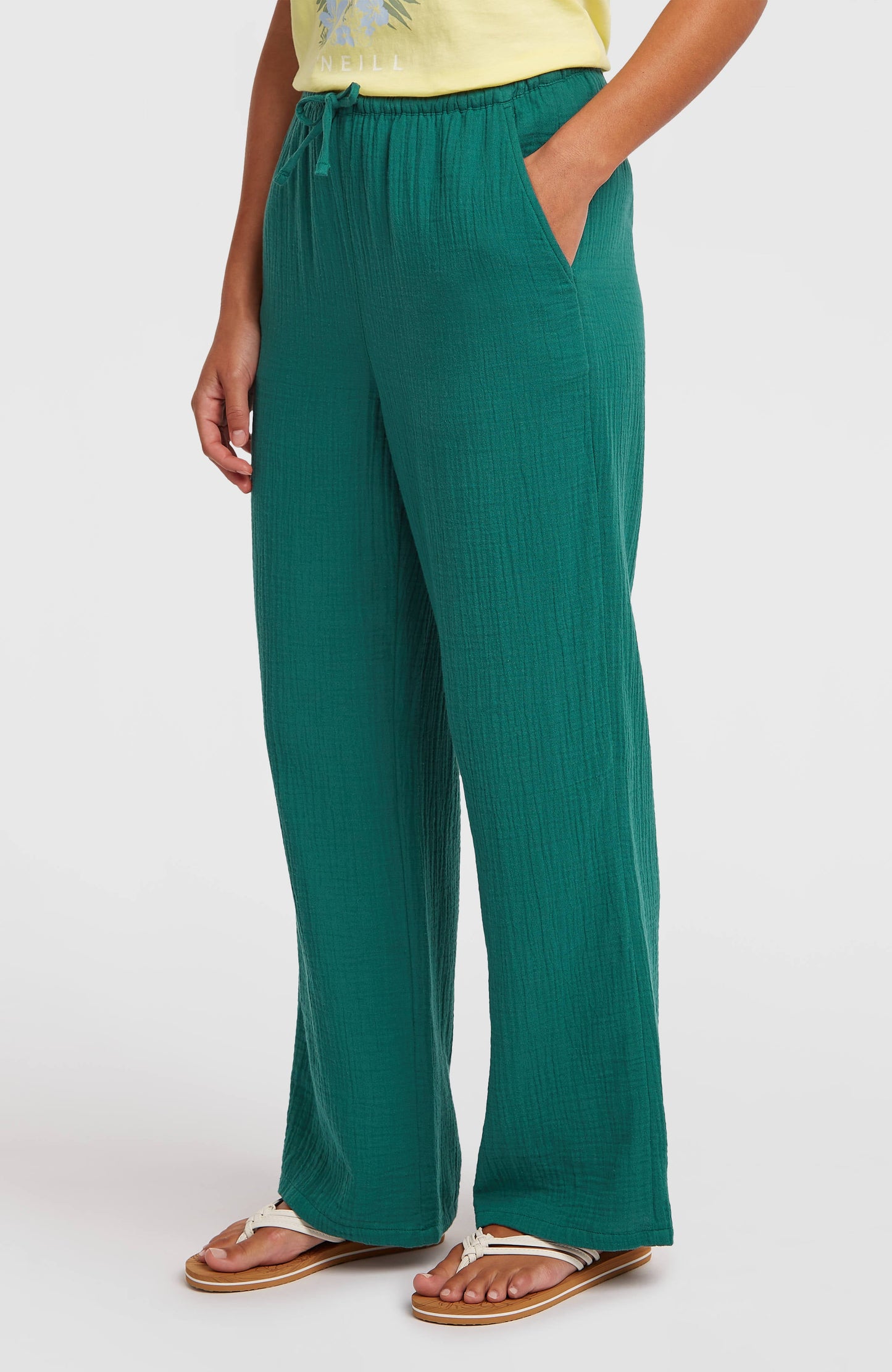 Brenda Structured Pants Women Botanical Heat