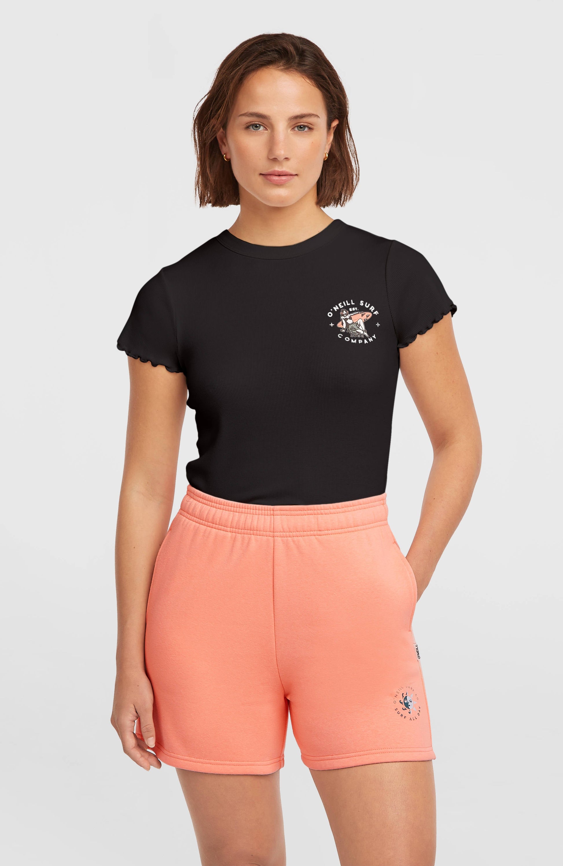 Summer Musthave Sweatshorts Women Funky Peach