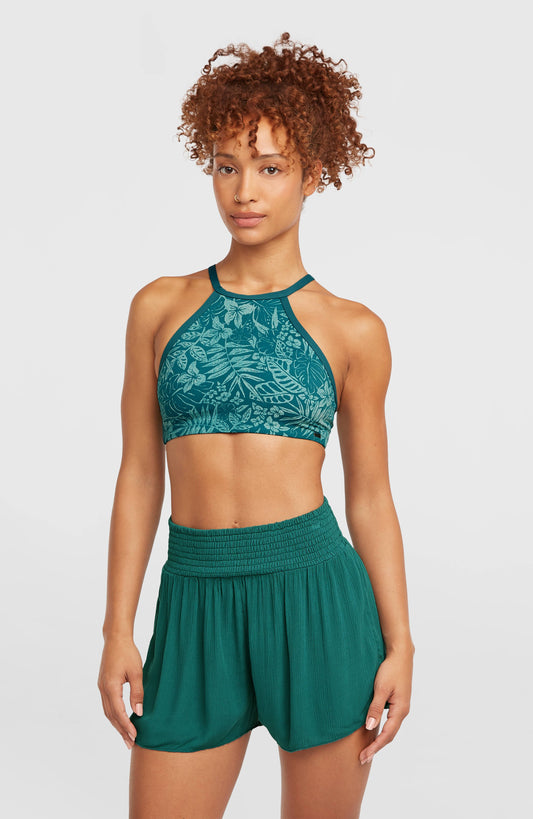 Johnny Smocked Waist Shorts Women Botanical Heat