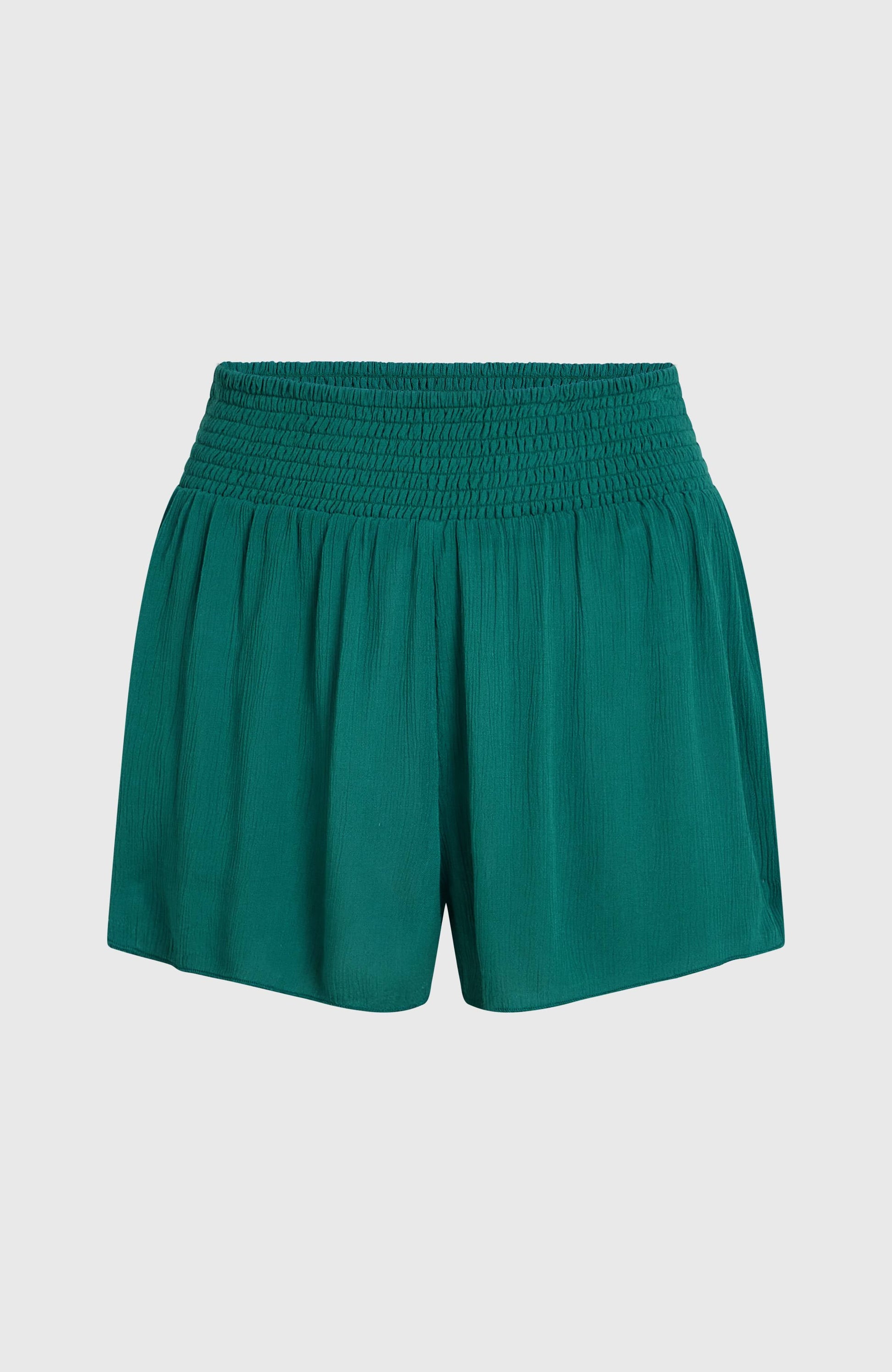 Johnny Smocked Waist Shorts Women Botanical Heat