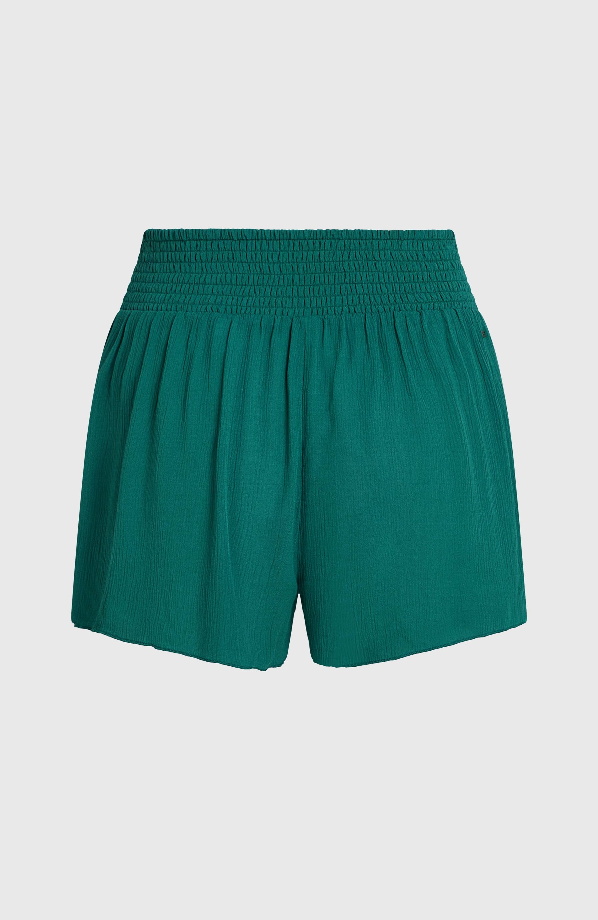 Johnny Smocked Waist Shorts Women Botanical Heat