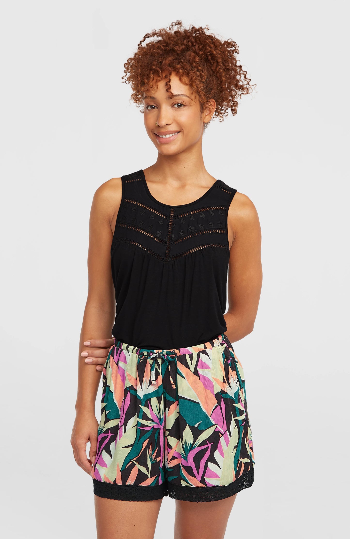 Essentials Tokeena Shorts Women Black Wmns Tropicana