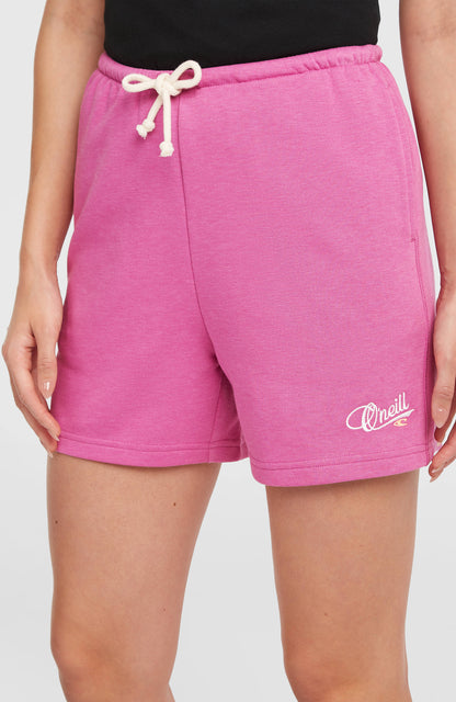 Essentials Script Sweatshorts Women Electric Fuschia