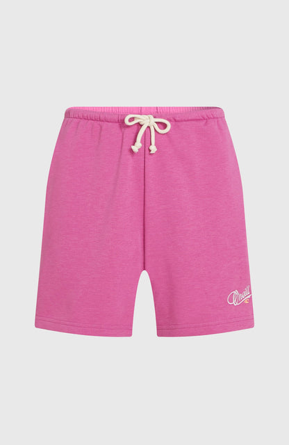 Essentials Script Sweatshorts Women Electric Fuschia