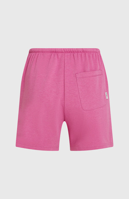 Essentials Script Sweatshorts Women Electric Fuschia