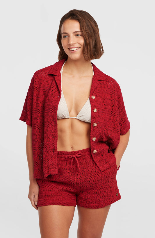 O'Riginals Crochet Shorts Women Midnight Poppy