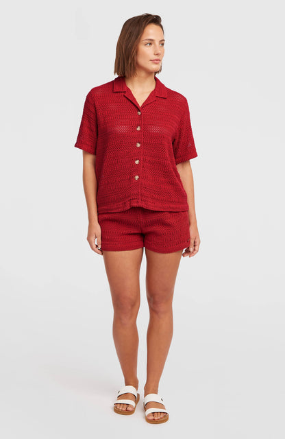 O'Riginals Crochet Shorts Women Midnight Poppy