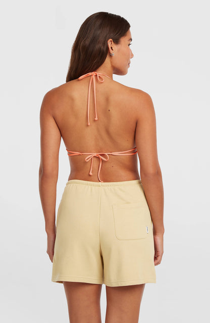 Essentials Script Sweatshorts Women Cocoa Sand