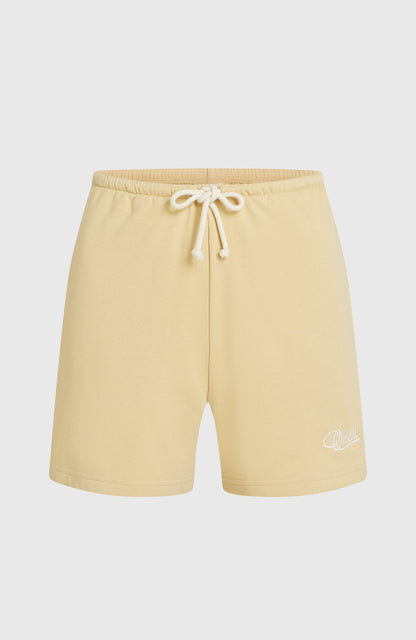 Essentials Script Sweatshorts Women Cocoa Sand