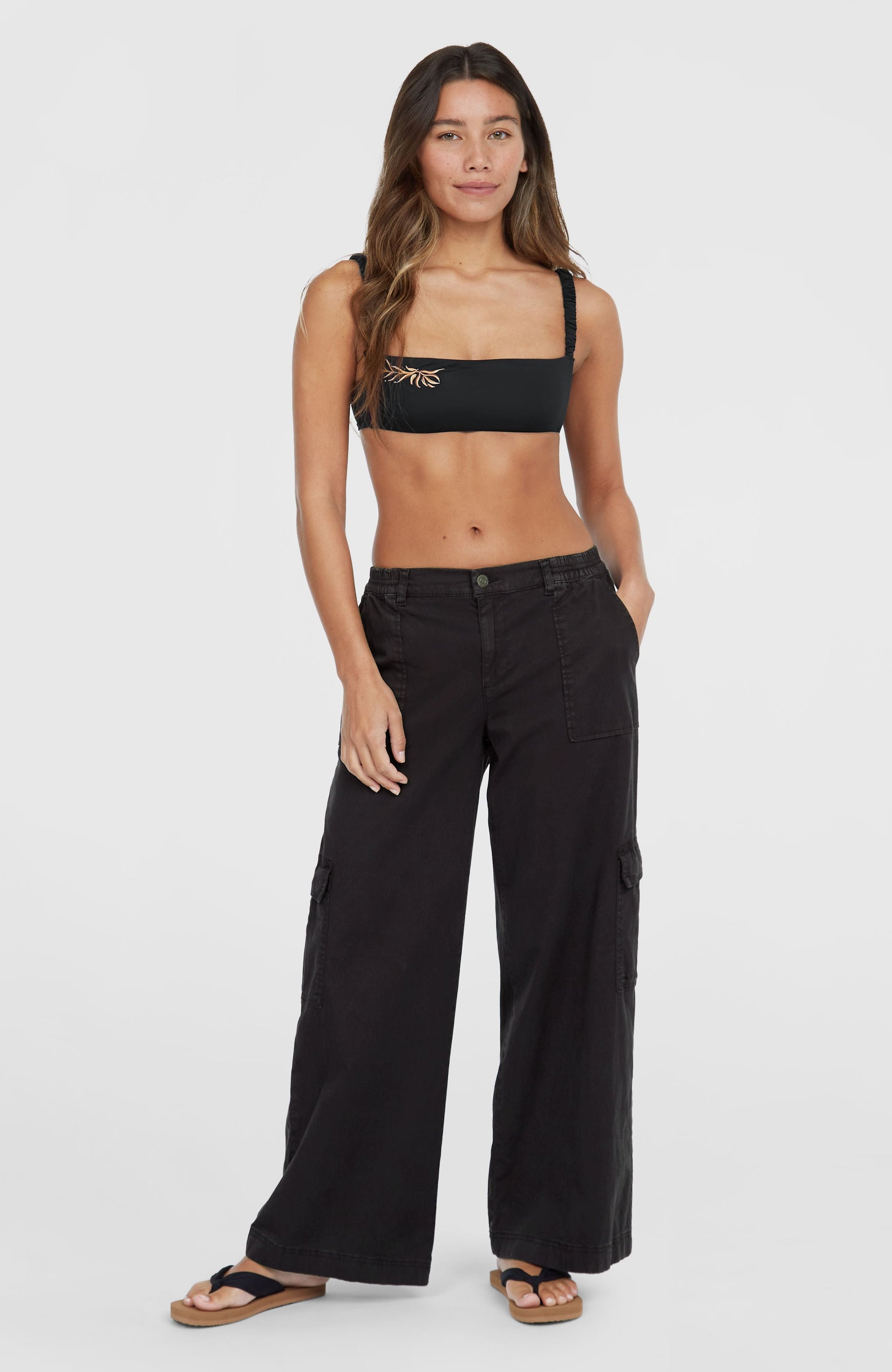 Brexton Cargo Pants Women Black Out