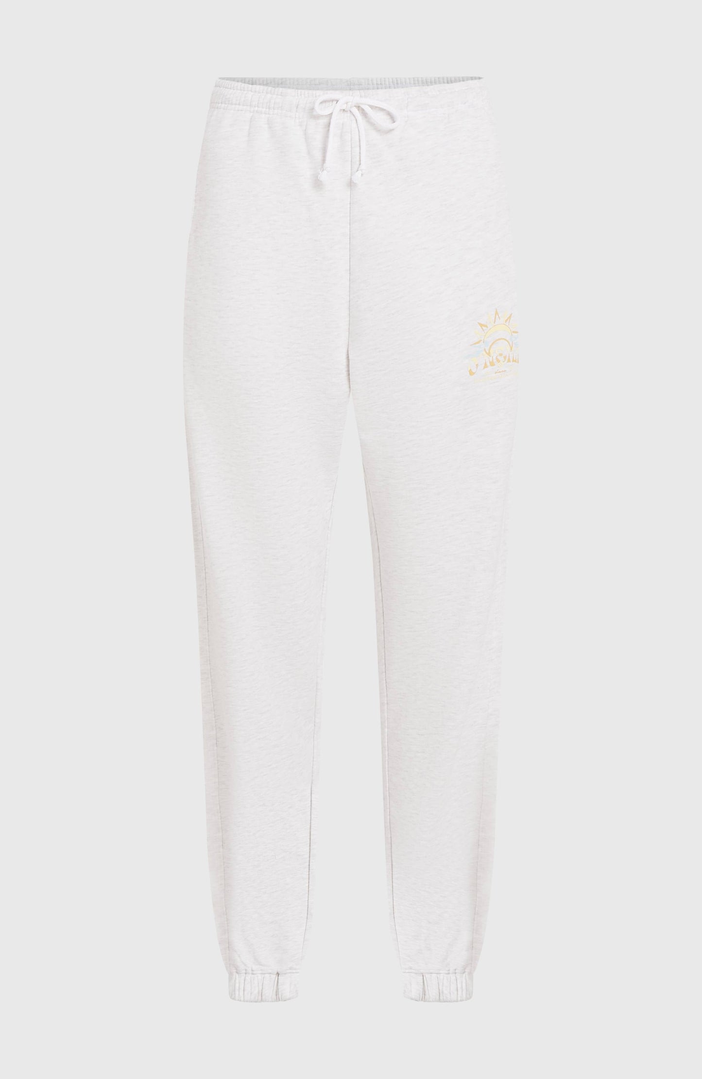 Beach Vintage Sweatpants Women White Melange