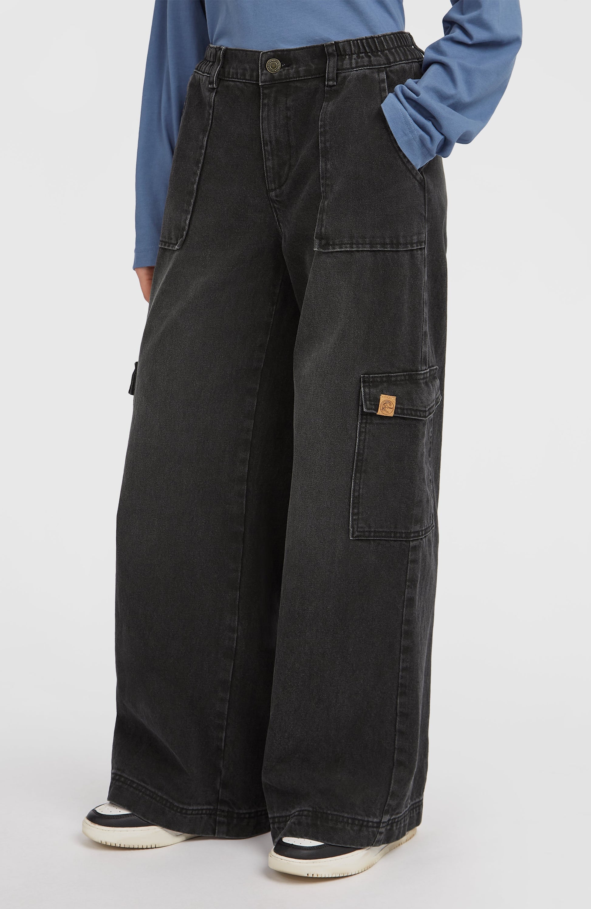 O'Riginals Denim Cargo Pants Women Black Out