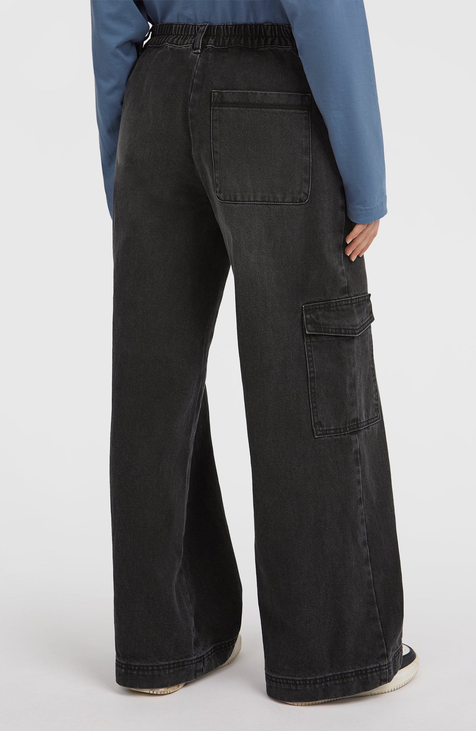O'Riginals Denim Cargo Pants Women Black Out