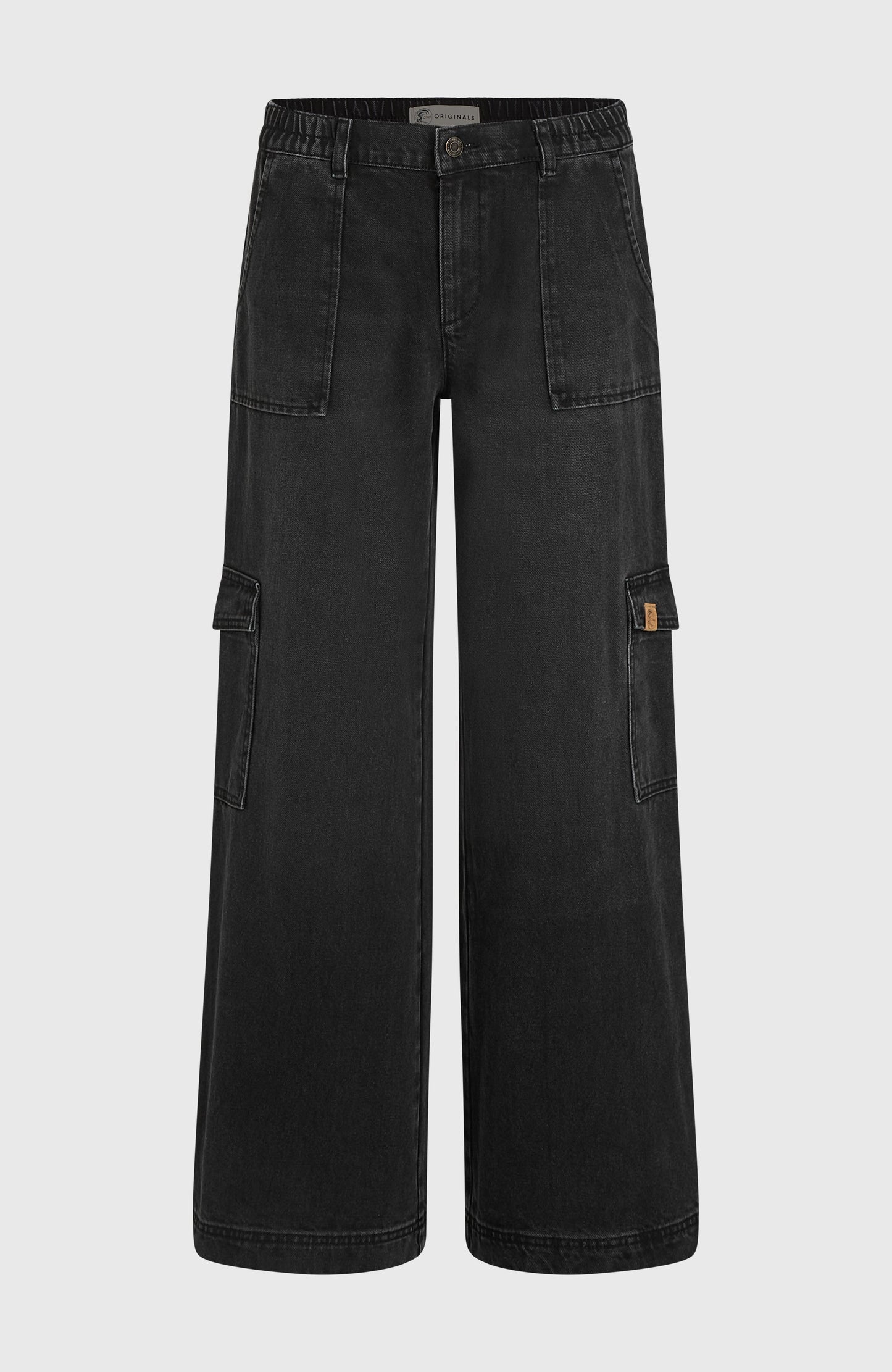O'Riginals Denim Cargo Pants Women Black Out