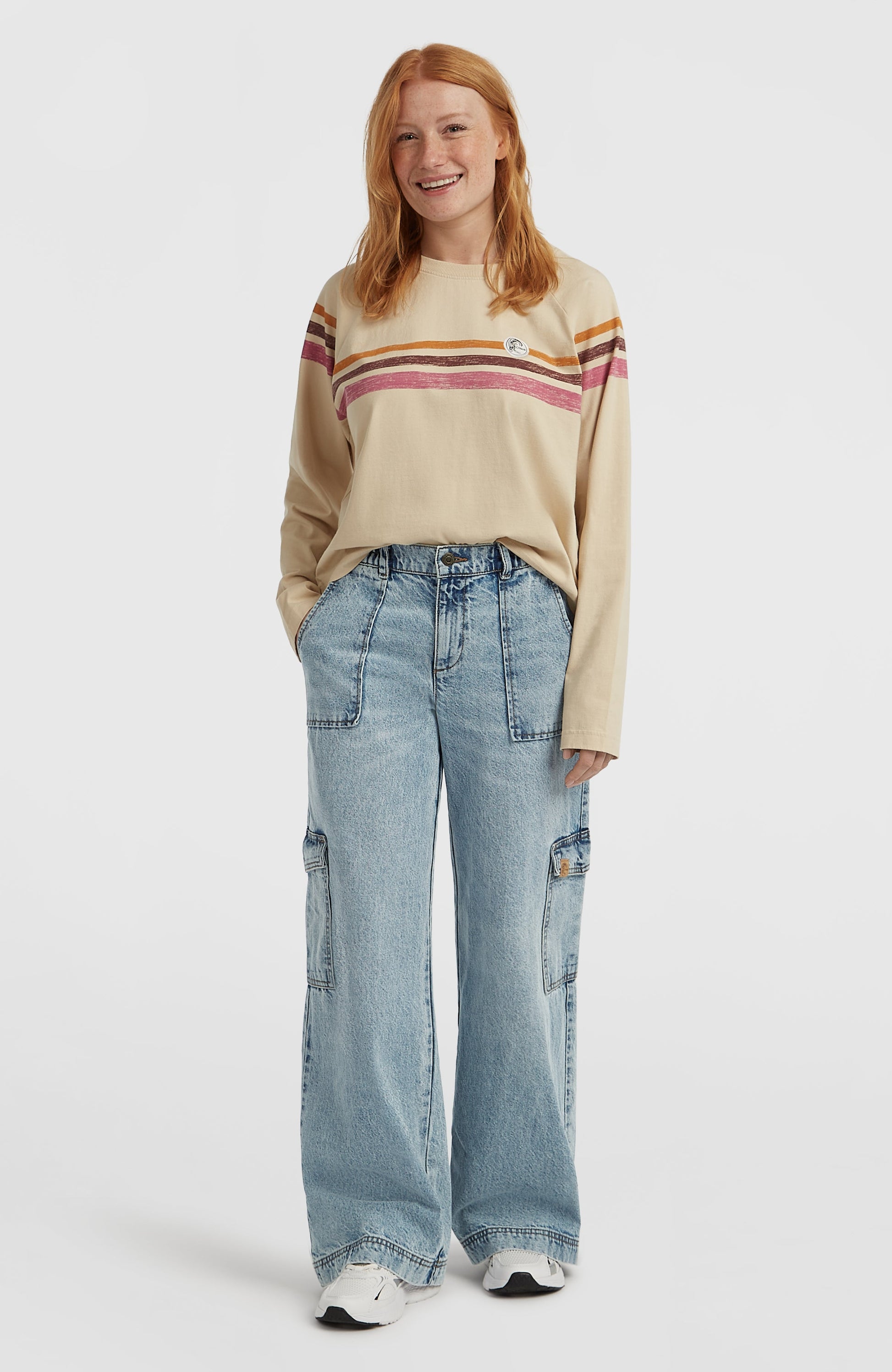 O'Riginals Denim Cargo Pants Women Denim Blue