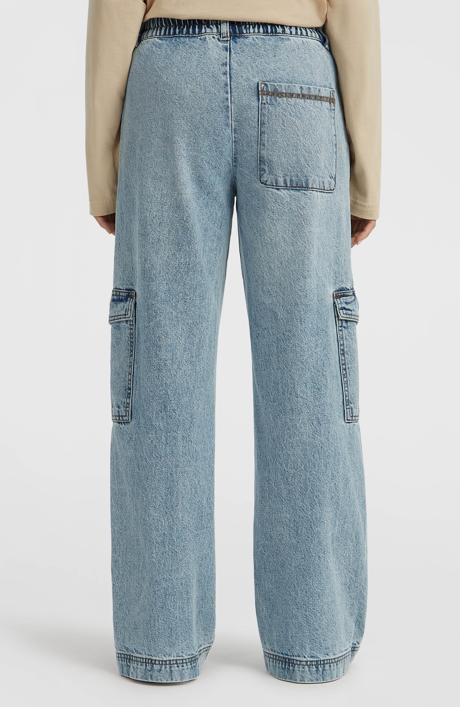 O'Riginals Denim Cargo Pants Women Denim Blue