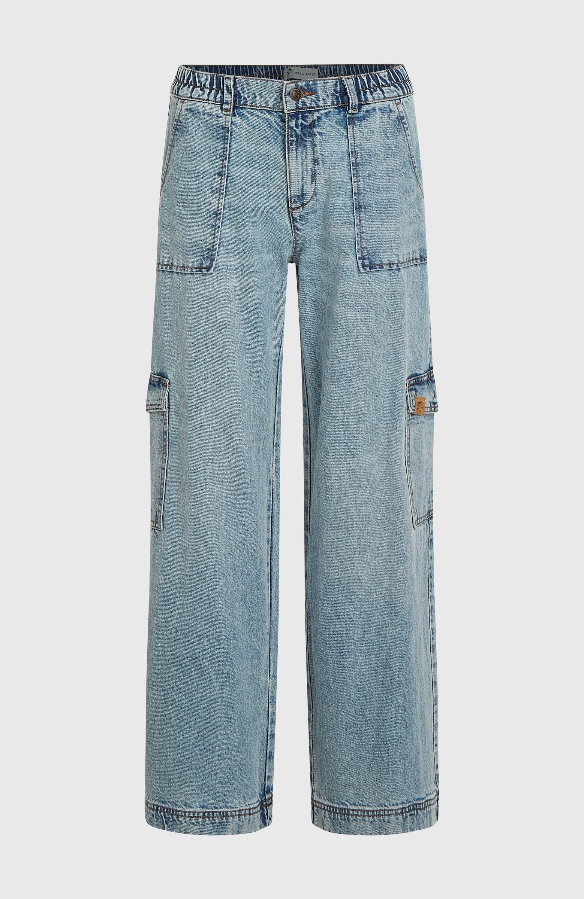 O'Riginals Denim Cargo Pants Women Denim Blue