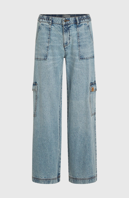 O'Riginals Denim Cargo Pants Women Denim Blue