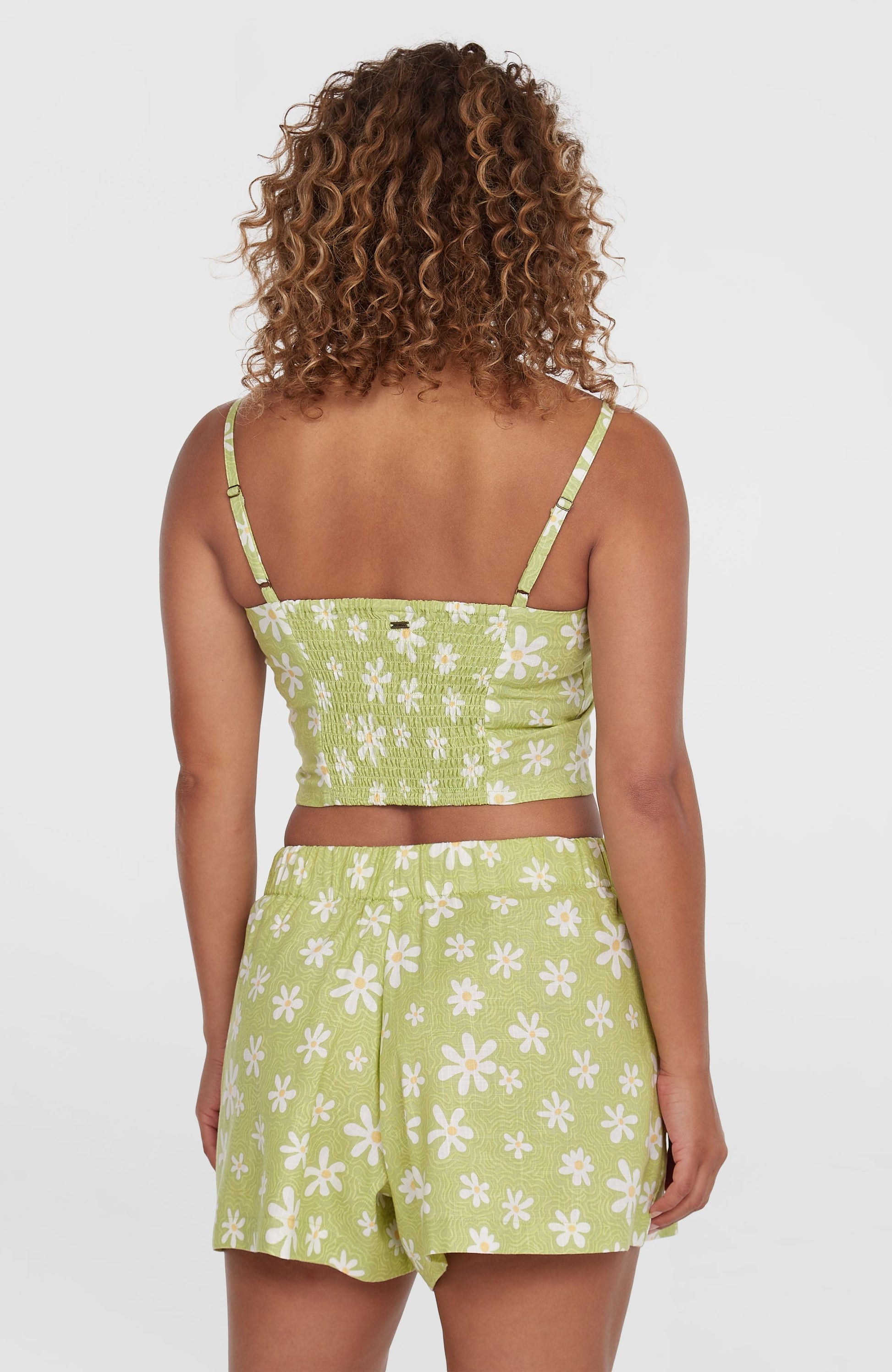 Beach Vintage Shorts Women Green Daisyline