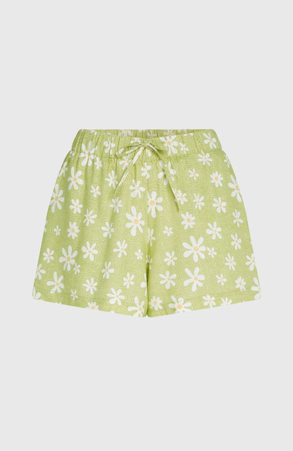 Beach Vintage Shorts Women Green Daisyline