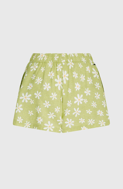 Beach Vintage Shorts Women Green Daisyline