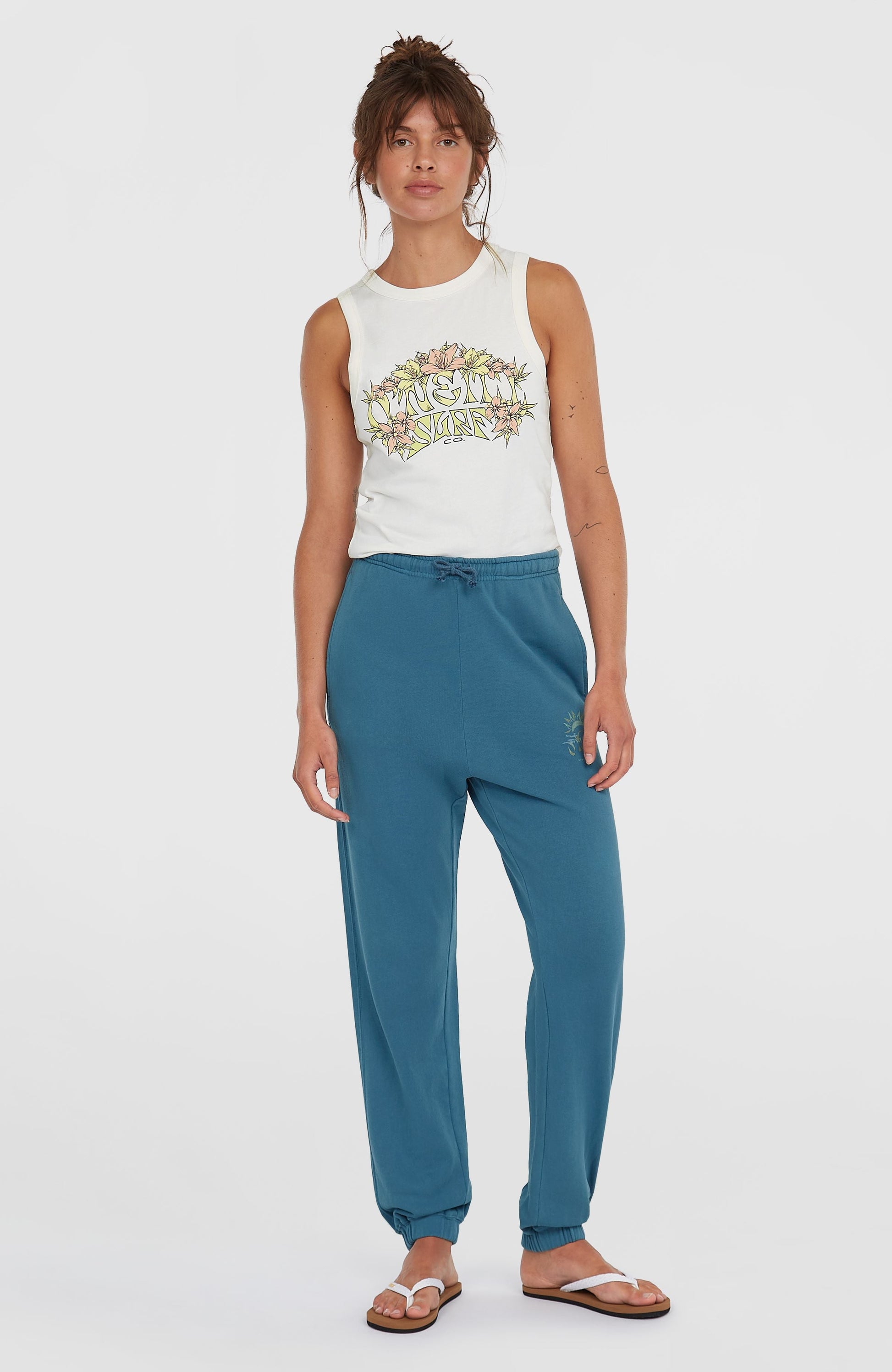 Beach Vintage Sweatpants Women Copen Blue