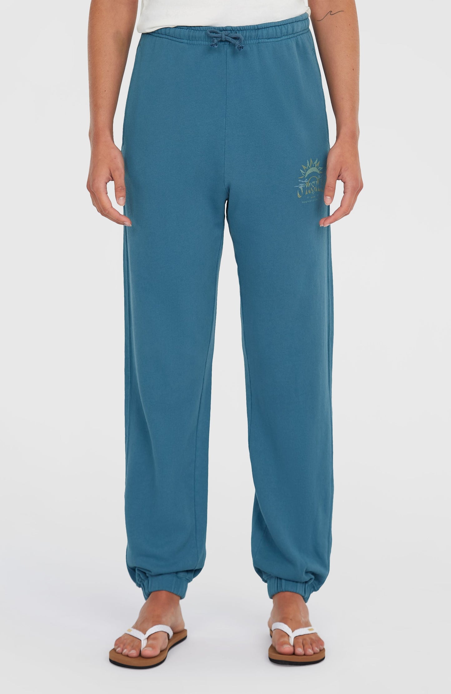 Beach Vintage Sweatpants Women Copen Blue