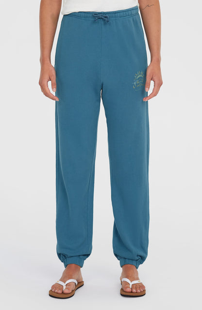 Beach Vintage Sweatpants Women Copen Blue