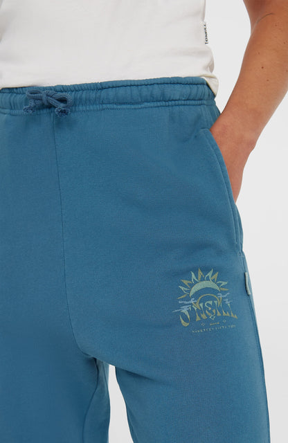 Beach Vintage Sweatpants Women Copen Blue
