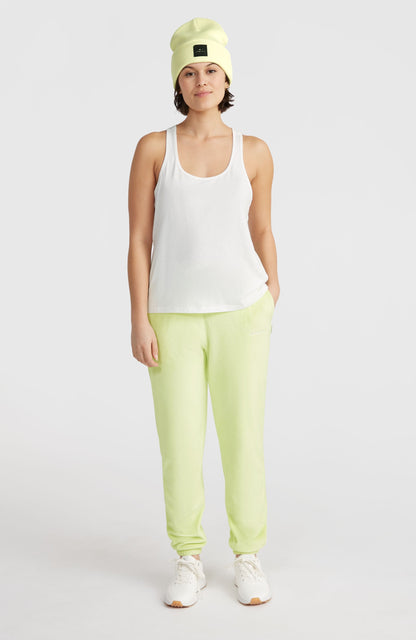 Velour Sweatpants Women Lime Wash
