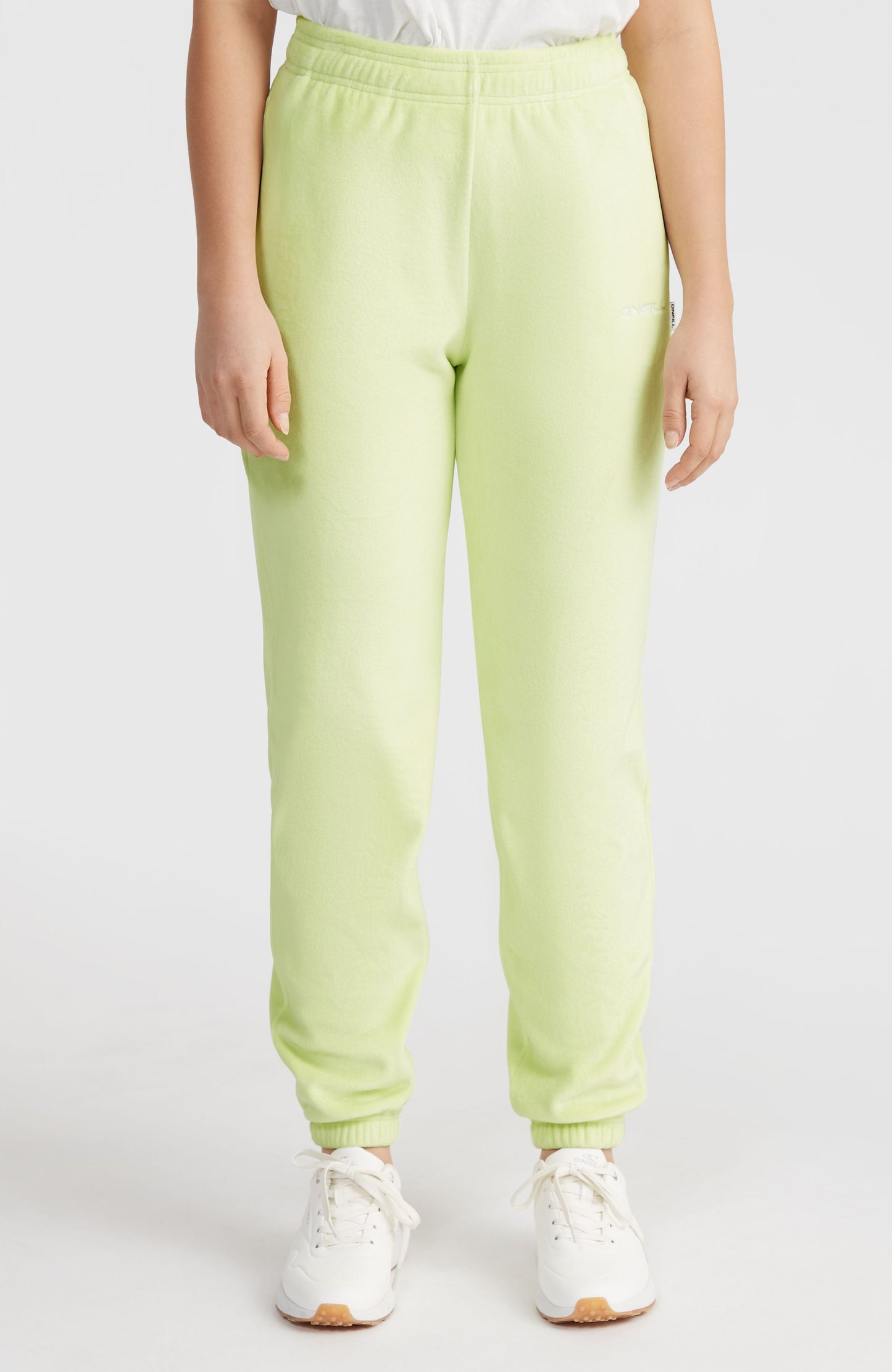 Velour Sweatpants Women Lime Wash