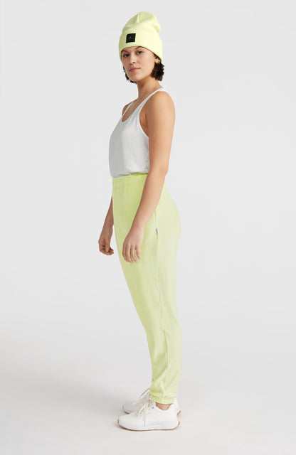 Velour Sweatpants Women Lime Wash