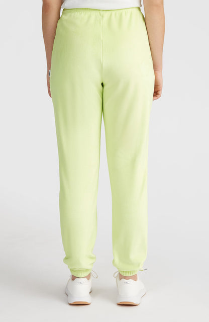 Velour Sweatpants Women Lime Wash