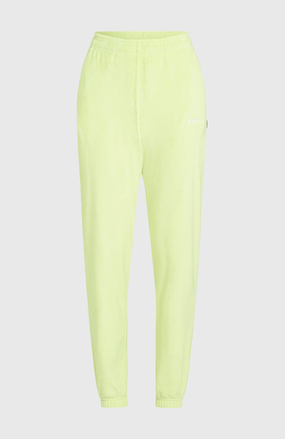 Velour Sweatpants Women Lime Wash