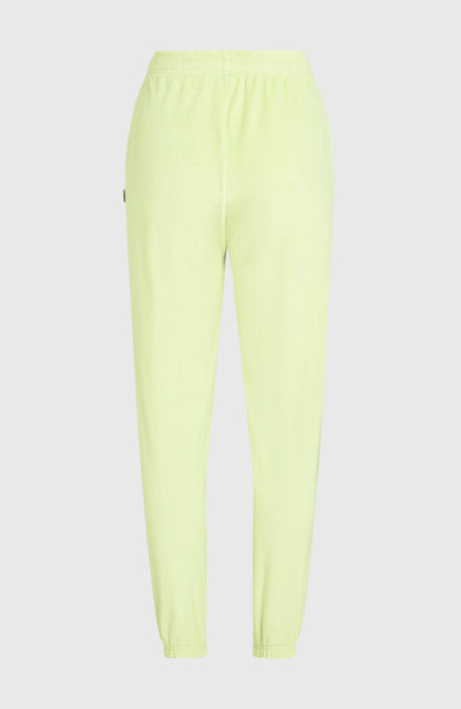 Velour Sweatpants Women Lime Wash