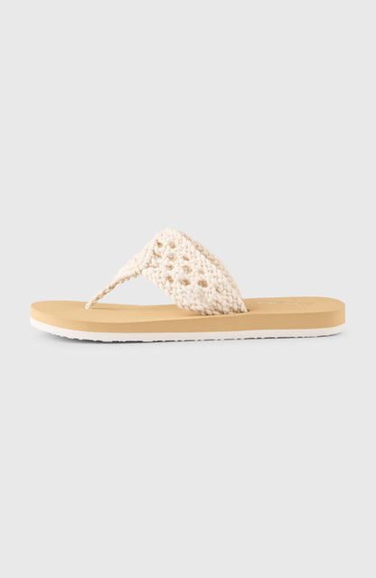 Ditsy Crochet Sandals Women Snow White