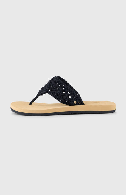 Ditsy Crochet Sandals Women Black Out