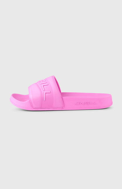 O'Neill Embossed Slides Women Electric Fuschia