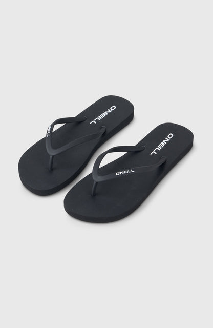 Profile Small Logo Sandals Women Black Out