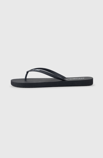 Profile Small Logo Sandals Women Black Out