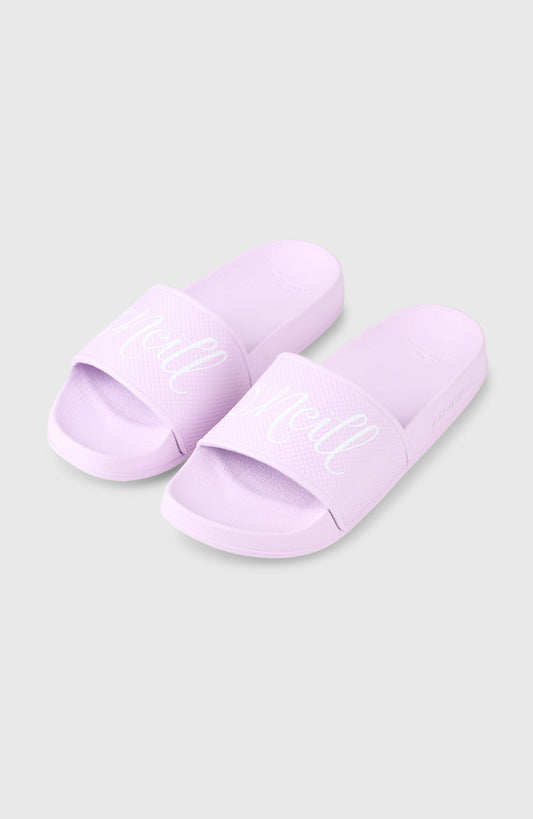 O'Neill Script Slides Women Pale Lavender