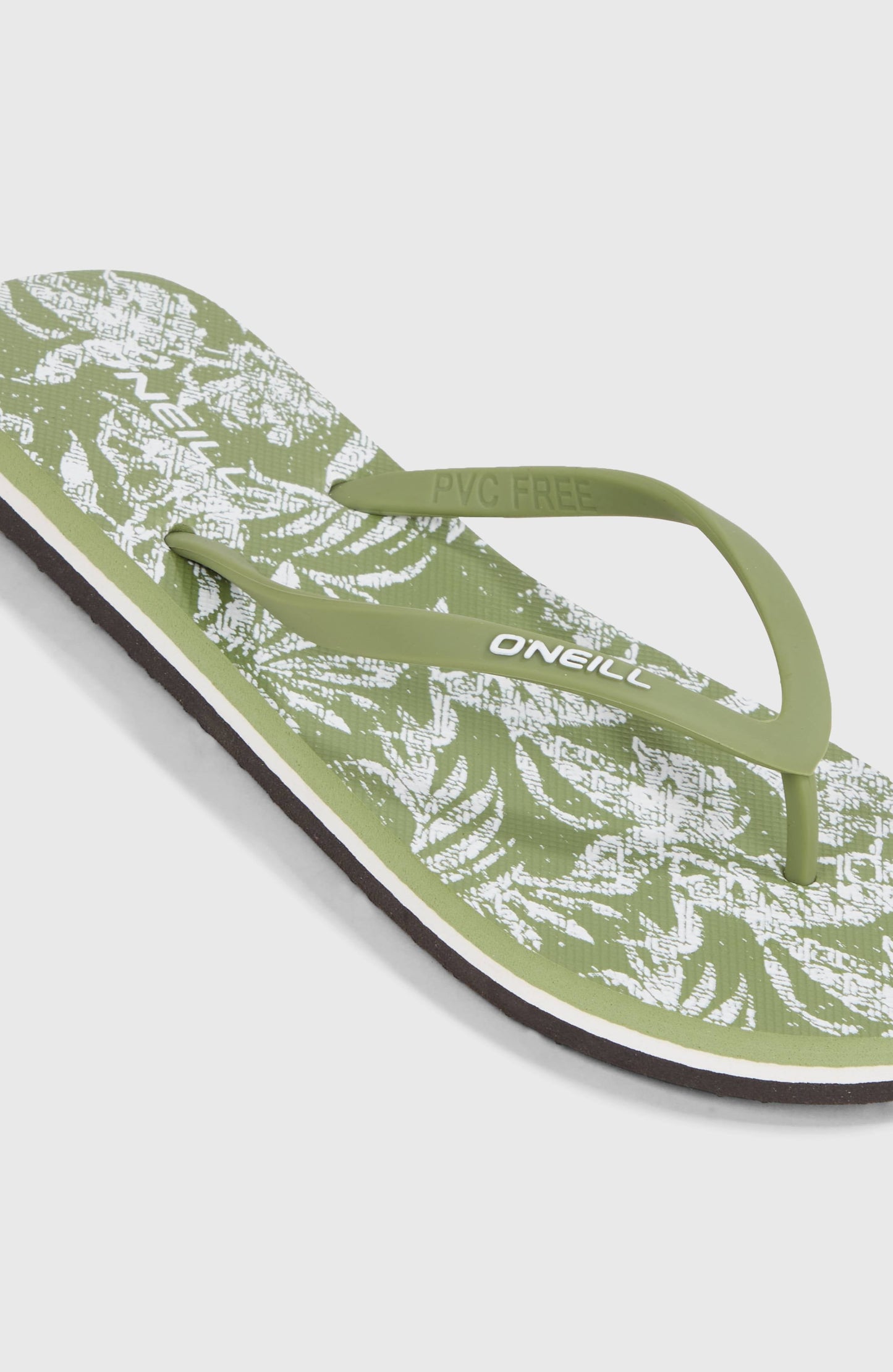 Profile Graphic Sandals Women Green Textured Jungle
